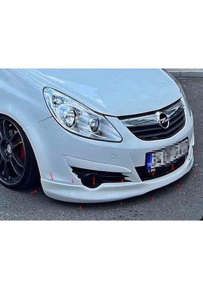 Corsa D Ön Tampon Eki - Makyajsız - Plastik - Boyasız