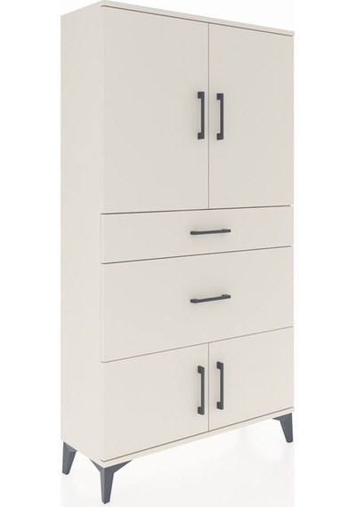Arges Dolap 2 Raflı 2 Çekmeceli 4 Kapaklı 88x30x163 Aytaşı-ay... Aytaşı