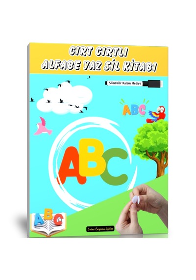 Cırt Cırtlı Alfabe Yaz - Sil Kitabı