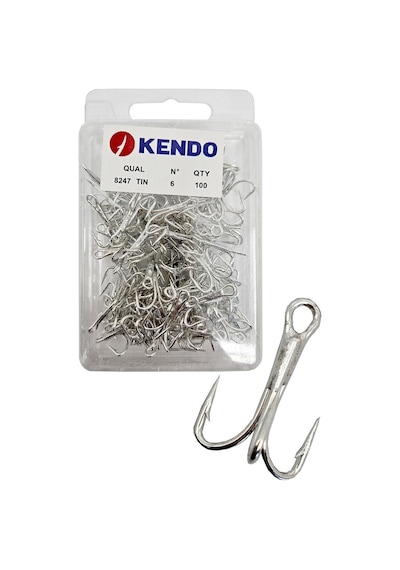 Kendo 8247 Tin Oshaunessy Treble 100 Adet 3lü Çarpma İğnesi 6