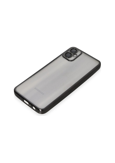 Samsung Galaxy Uyumlu, A05 Kılıf Lensli Silikon - Siyah