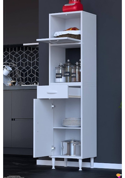 Vio 40 Cm 1 Fırın Veya Mikrodalga Dolabı Çekmeceli Kapaklı Çok Amaçlı Mutfak Dolabı Beyaz Vio 40 Cm 1 Fırın Veya Mikrodalga Dolabı Çekmeceli Kapaklı Çok Amaçlı Mutfak Dolabı Beyaz