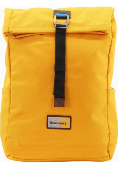 Discovery Icon Roll Top Sürdürülebilir Unisex Sırt Çantası Sarı 1