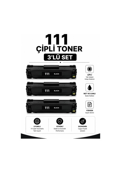 111 Çipli Toner 3'lü Set