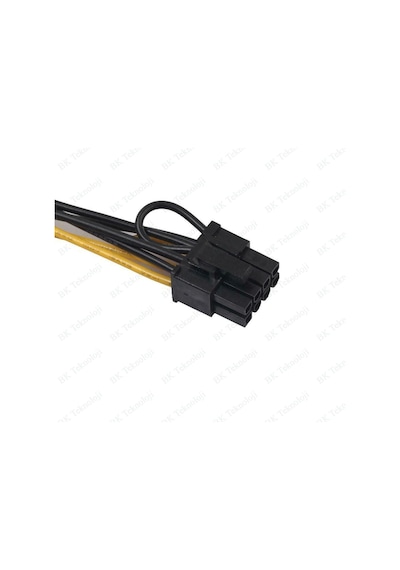 Pcı-E Ekran Kartı Bakır Güç Kablosu 15Pin Sata Erkek To 8Pin(6+2)
