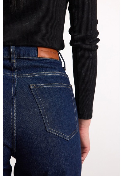 Vigoss Kadın Denim Pantolon 24294-73295 Koyu Mavi
