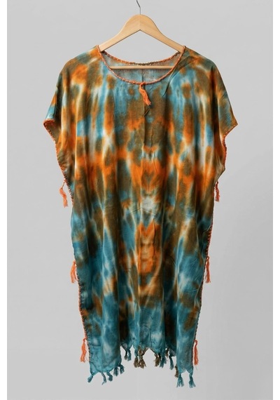 Rovebella Tramonto Batik Desenli Pareo Çok Renkli