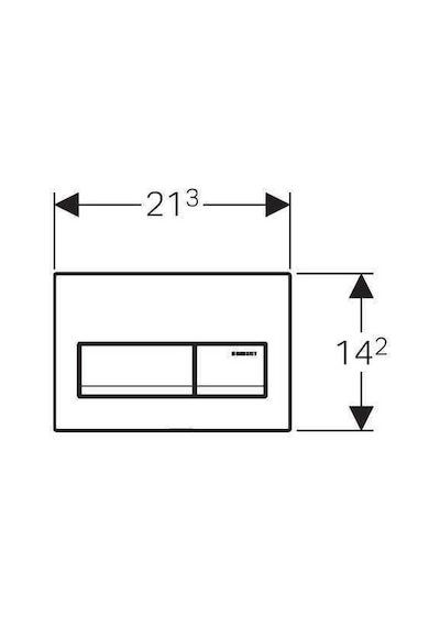 Geberit Alpha Gömme Rezervuar Seti 8 Cm - Alpha50 Beyaz