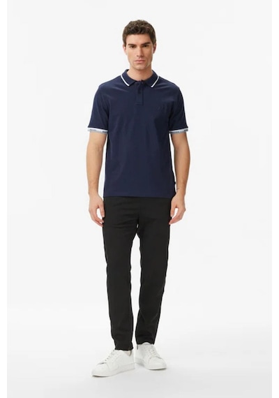 Nautica Erkek Lacivert Regular Fit Polo Yaka T-shirt-14496