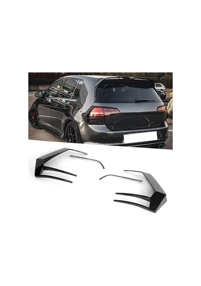 Vw Golf 7 Uyumlu Arka Stop Çerçevesi İthal Pianoblack