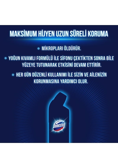 Domestos Çamaşır Suyu Yoğun Kıvamlı Dağ Esintisi 5 Adet X 750 Ml.