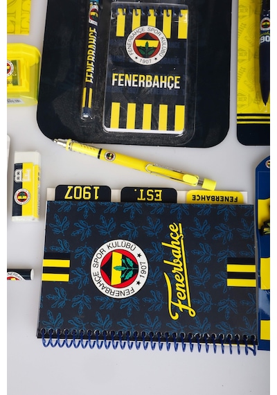 X Dekomus Lisanslı Fenerbahçe 20 Parça Kırtasiye Seti Sticker,bloknot Altın