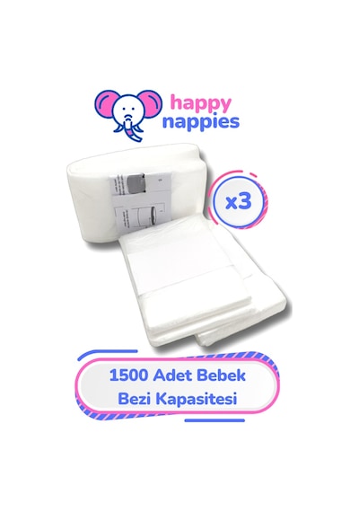 Korbell Yerli Çöp Poşeti 16 L Uyumlu Toplamda 1500 Bez Kapasiteli