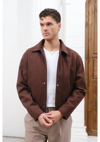 Baselco Bomber Basic Kaşe Ceket/mont Kahverengi