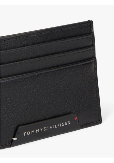 Tommy Hilfiger Th Corp Cc Holder Erkek Siyah Cüzdan - Am0am14793