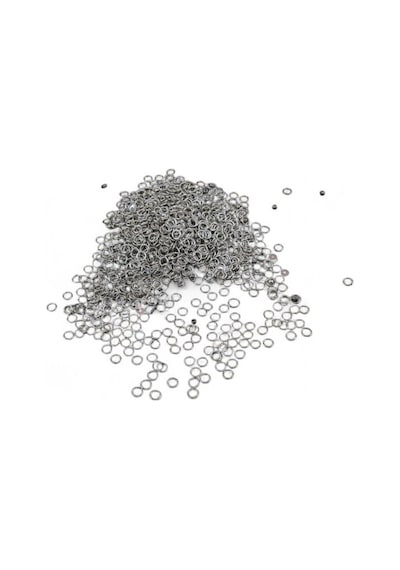 5x0,7 Mm Halka Gümüş Pul Payet 20 Gr 300 Adet