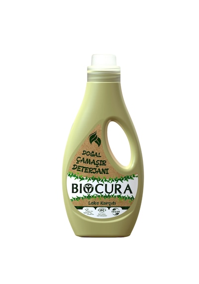 Biocura %100 Doğal Sertifikalı Bitkisel İçerikli Leke Çıkarıcı Çamaşır Deterjanı 1 L