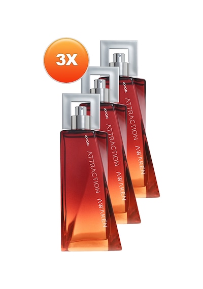 Avon Attraction Awaken Erkek Parfüm EDT 3 x 75 ML