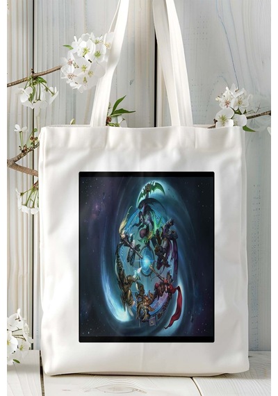Art Hediye Starcraft Oyun Baskılı Omuz Çanta Kişiye Özel Model 2 Çok Renkli