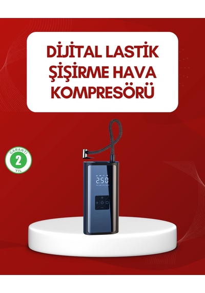 Mey İthalat 12v Uyumlu Çok İşlevli Akıllı Araç Lastik Pompası