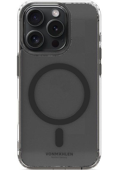 Vonmahlen Apple Uyumlu iPhone 16 Pro Şeffaf Magsafe Kılıf Siyah