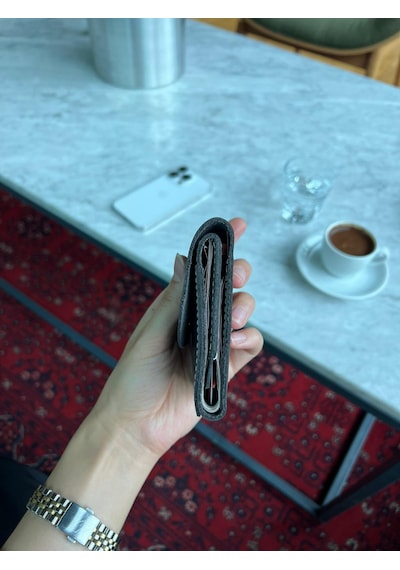 Mft Leather Hakiki Deri Çıtçıtlı Erkek Cüzdan Nova 5801 Antrasit