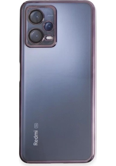 Newface Xiaomi Redmi Note 12 5g Kılıf Razer Lensli Silikon - Mor