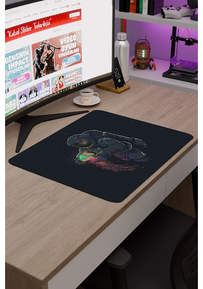 Astronot V3 48x40 Xl Gaming Kauçuk Kaymaz Taban Mouse Pad Fare Altlığı