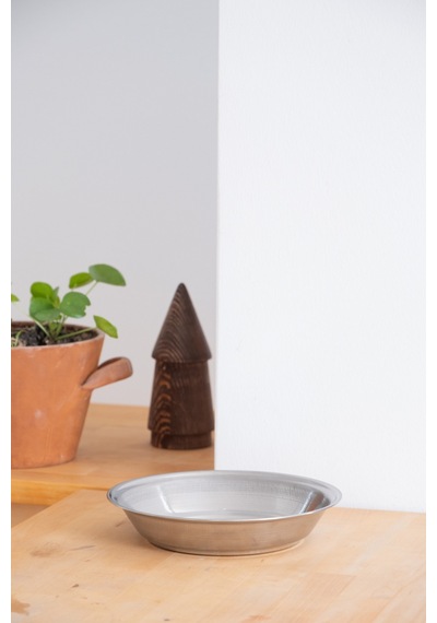 Metal 21 Cm Salata Kısır Meyve Sunum Tabağı Gri - 813560190 Gri