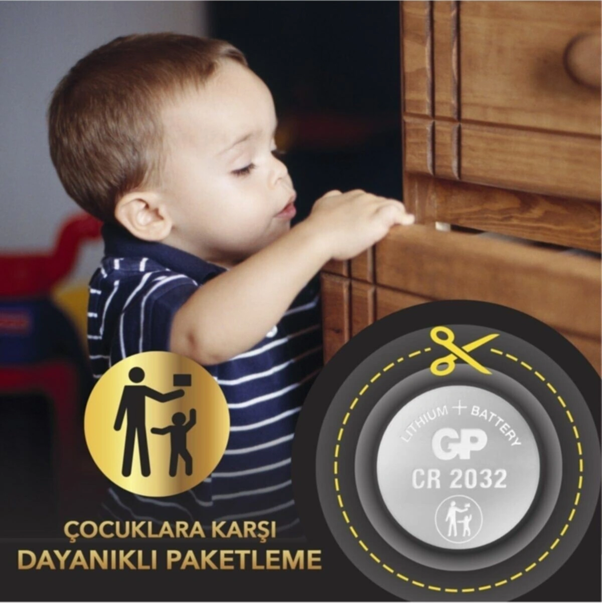 Gp Cr 2032 3v Düğme Pil 15'li