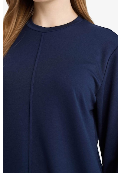 Defacto Regular Fit Bisiklet Yaka Uzun Kollu Tunik F5117ax26spnv31 Lacivert-nv31