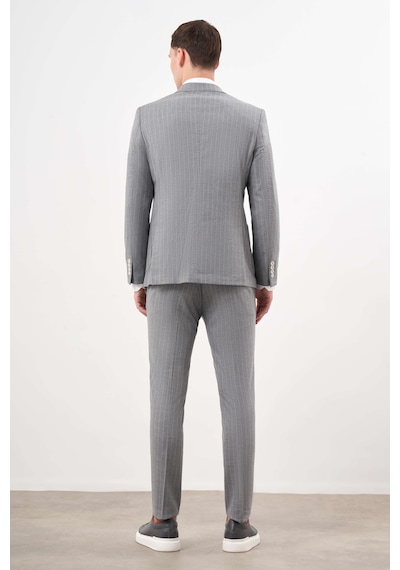 Morven Erkek Gri Poliviskon Trend Kruvaze Slim Fit Sivri Yaka Takım Elbise 25ms001001100 Gri Morven Erkek Gri Poliviskon Trend Kruvaze Slim Fit Sivri Yaka Takım Elbise 25ms001001100 Gri