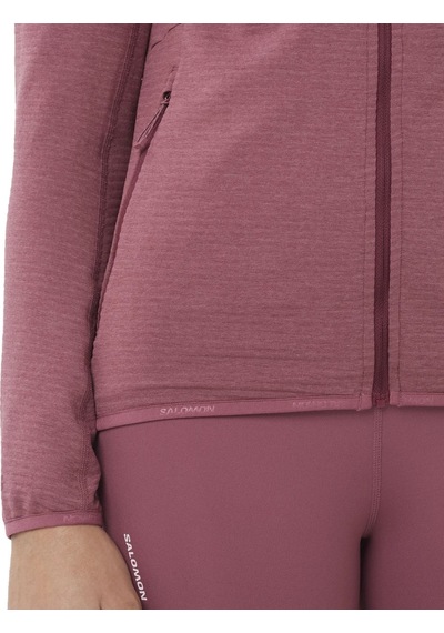 Salomon Salomon Essential Lightwarm Kadın Kırmızı Fleece 23303 Bordo