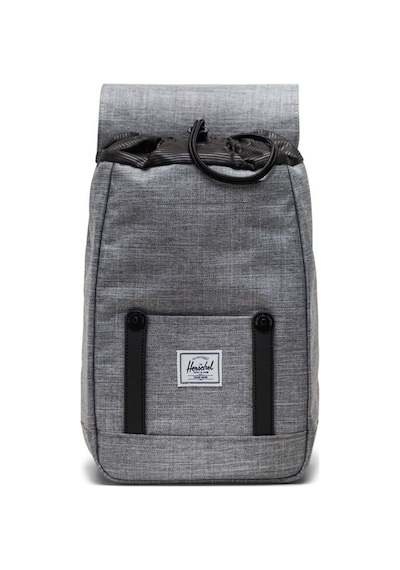 Herschel Retreat Mini Küçük Boy Sırt Çantası, Su İtici Kumaş, 10 L-23985 Gri - Siyah