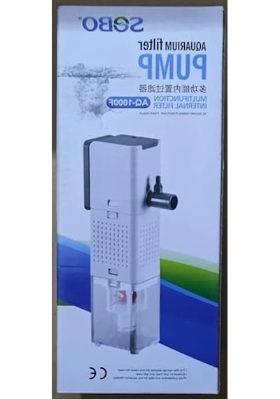 Akvaryum İç Filtre, 15w Gücünde, 1000 Lt/saat Akış Hızı