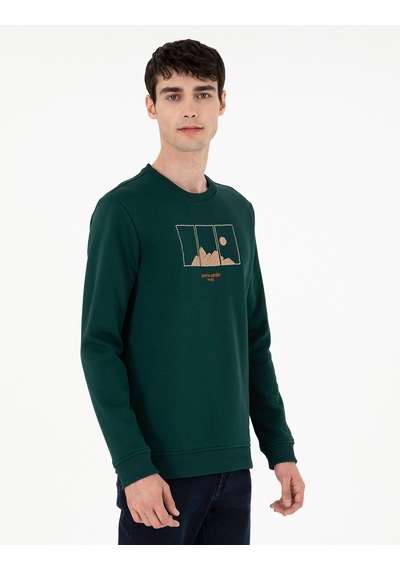 Pierre Cardin Erkek Yeşil Sweatshirt 50290703-vr054