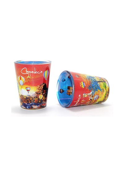 4 Adet Yöresel Shot Bardak Porselen Mini Likör Bardağı 6x5 Cm, Rakı Shot Glass, Geleneksel Tasarım
