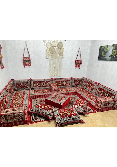 Coton Şark Köşesi Minder Takımı Konsept 23 Parça
