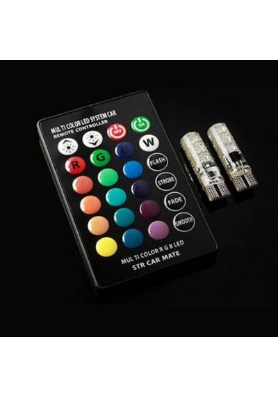 Uzaktan Kumandalı 18 Led Renk Değiştiren T10 Çakarlı Park Ampulu N11.1330