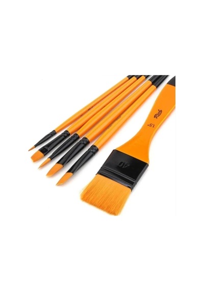 Set8 6 Lı Fırça Seti Resim Fırçası Akrilik Sulu Yağlı Guaj Karışık