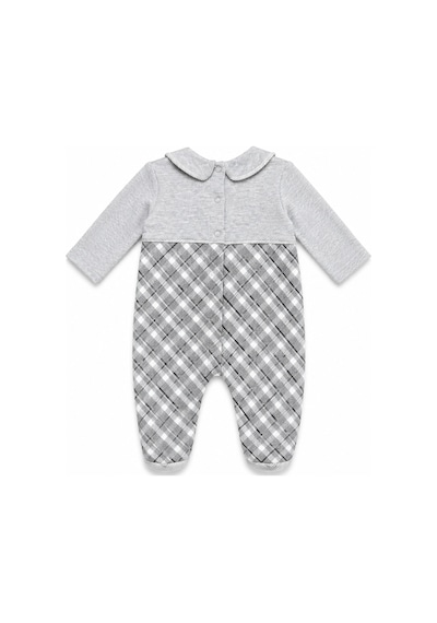 Babyhola Erkek Bebek Tavşan Desenli Patikli Tulum 12536 Gri