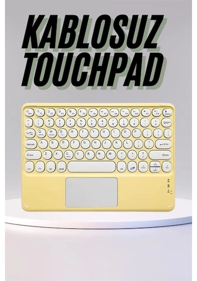 Mey İthalat Profesyonel Wifi Q Klavye Bluetooth Klavye Touchpad 10.8 Inç Yeni Nesil