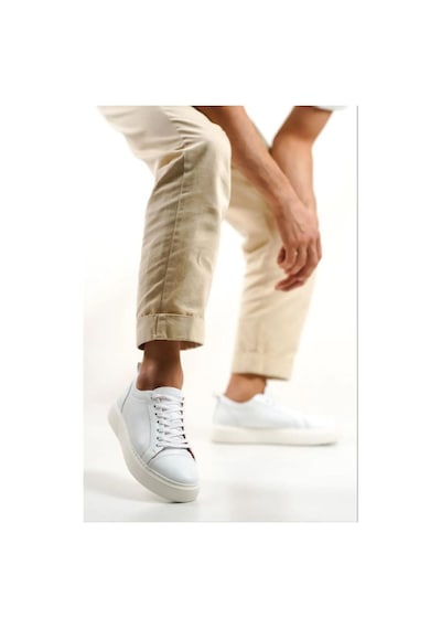 Mubiano Hakiki Deri M3-b Beyaz Erkek Spor Ayakkabı & Sneaker Beyaz