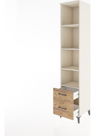 Hyperion Dolap 4 Raflı 2 Çekmeceli 44x44x221 Aytaşı-çam Aytaşı