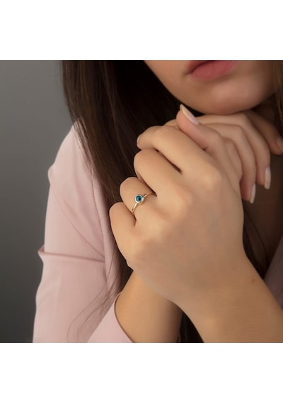 Göz Altın Yüzük 14K Gold 377236718