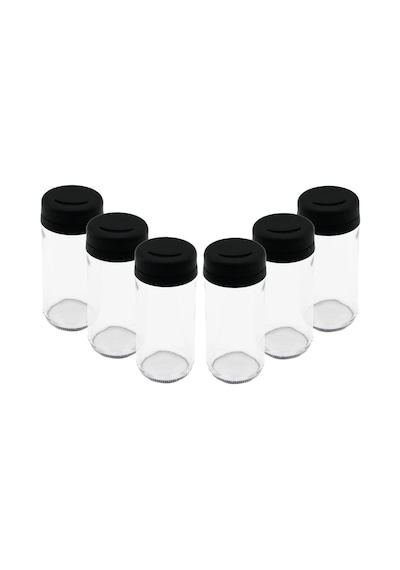 Chermik Uras S-00107 Kıtchen Boutıque 6pcs Cam &amp 225ml Baharatlık &amp Tuzluk Plastik Kapak 1 Diğer