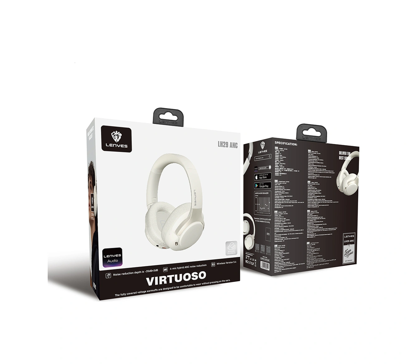 Lenyes LH29 V5.4 Anc Özellikli Tws Kulak Üstü Bluetooth  Kulaklık