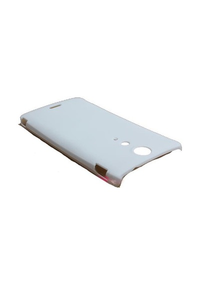 Xperia Tx Lt29i İle Uyumlu Sert Kauçuk Kılıf Beyaz