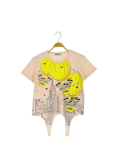 Crassi Kız Çocuk T-shirt Balonlu Pudra