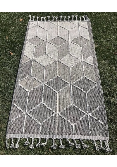 Eko Halı Soho Sh 03 Grey Hav Toz Vermez Hasır Dokuma Modern Makine Halısı Gri